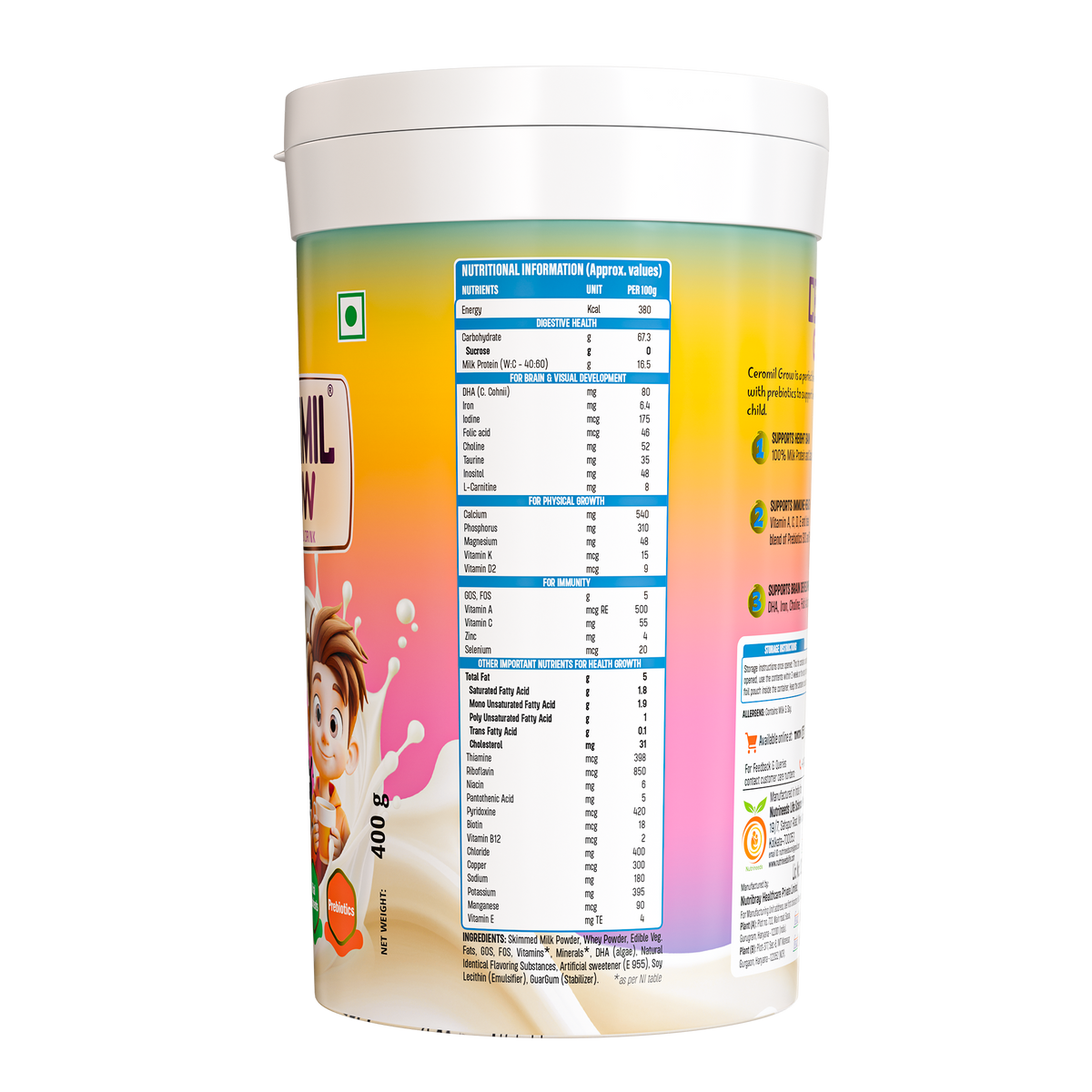 Ceromil Grow Vanilla 400g