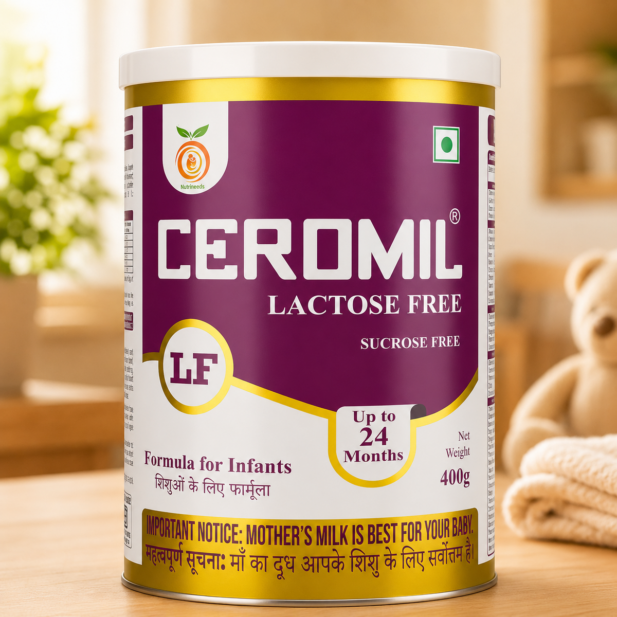 CEROMIL LF 400g Lactose & Sucrose Free Milk Food