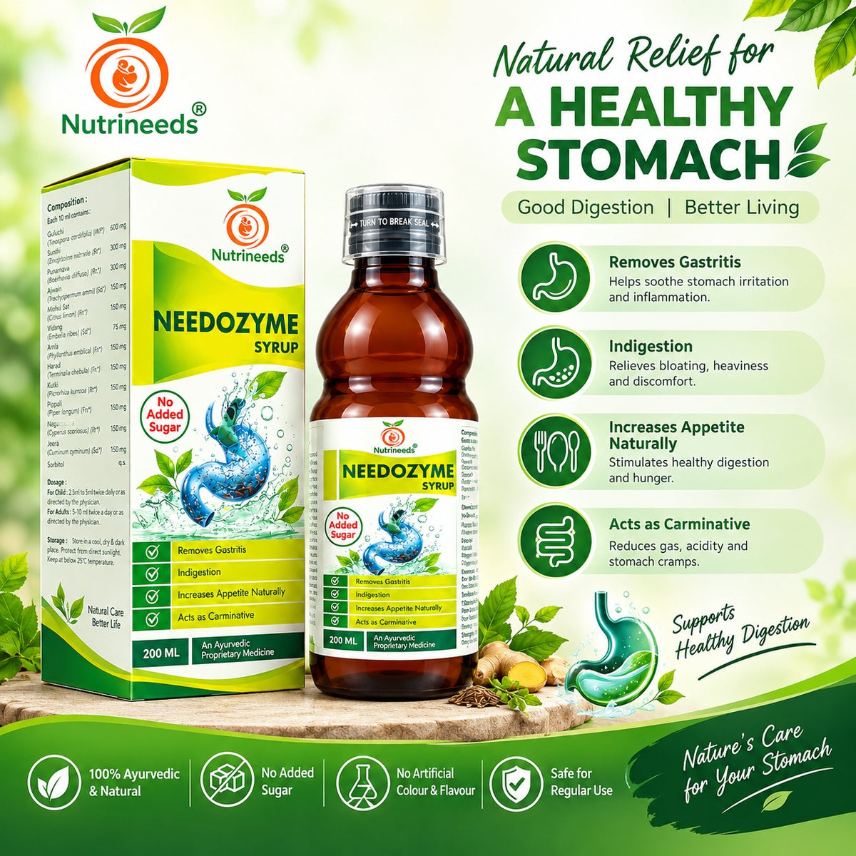 Needozyme Syrup 200ML