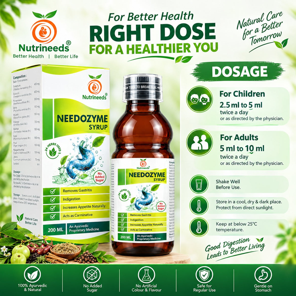 Needozyme Syrup 200ML