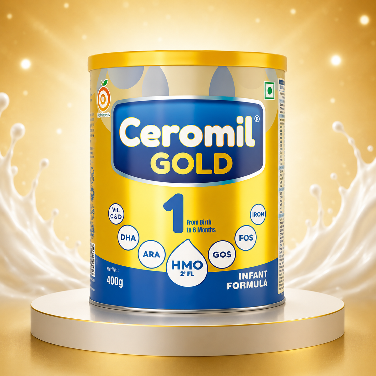 Ceromil Gold 1 Infant Formula Powder - 400 g (From Birth to 6 Months)
